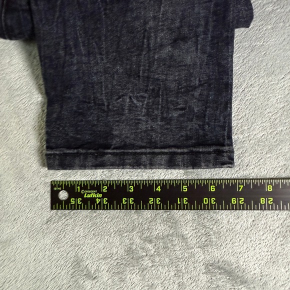 X-RAY Mens Moto Biker Jeans 30x30 Dark Blue Acid Wash Ribbed Knee NWT - Picture 13 of 14